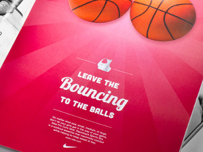 Nike Ad Series athletic basketball burst clever magazine nike print series simple sports