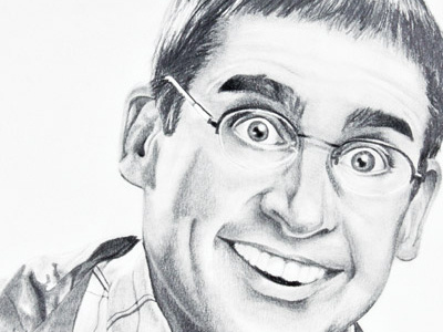 Pencil Drawing carrel movies pencil shmucks steve