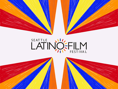 Seattle Latino Film Festival 2019 2019 digital art film festival kino latam latin america latino latino america latinx pnw procreate slff textures tropical typography warm washington