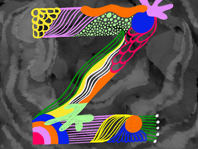 Zusammen art colores colors david bowie digital art digital illustration farben funky kunst organic procreate psychedelic rock and roll textures typography ziggy ziggy stardust zusammen