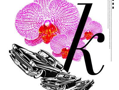 Zeitgeist cadillac caribbean chicago classic collage cuba digital art digital illustration floral flower latam orchid orchids photoshop retro surrealism tropical typography vintage zeitgeist