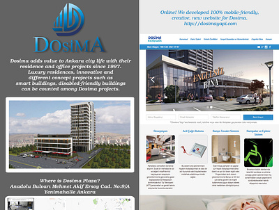 Dosima Project branding building design designer digital brand digital branding project property real estate realestate responsive responsive design responsive website social media web webdesign webflow website website design
