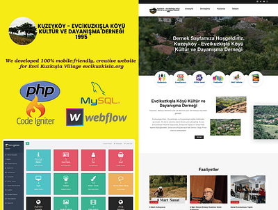 Village Project admin panel codeigniter design gallery green members mobile friendly php portal portal design responsive design responsive website village webdesign website website design