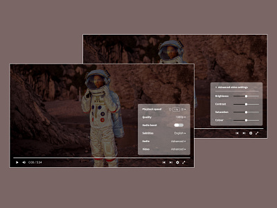 007 Settings 007 dailyui player settings video