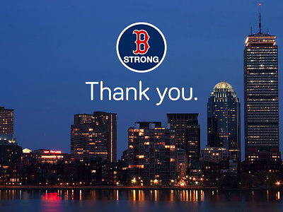 Thank You. bariol boston bostonstrong city skyline