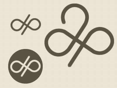 Infinite Loop Logo brown logo loop