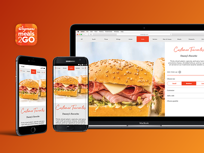 Wegmans Meals 2GO App android app design ios miller product design responsive serendipity web app
