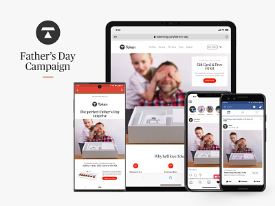 Token Father's Day Campaign ads campaign facebook instagram mobile product design website