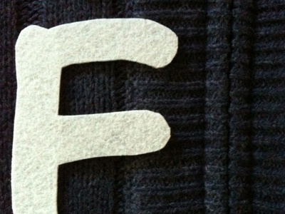 Letter on Cloth clothing comicsans kern sweater typography