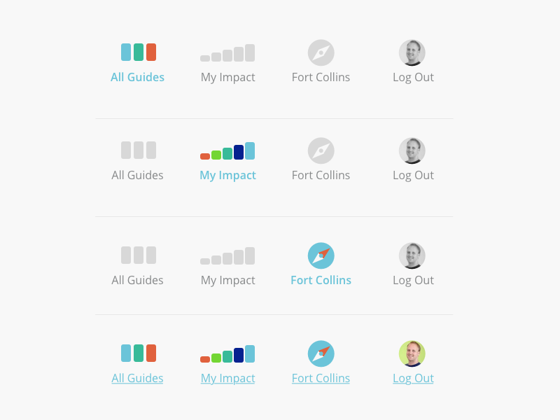 Energy Future Navigation navigation icons open sans