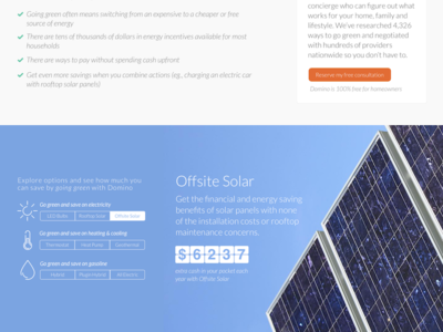 Energy Savings Calculator background icons lato solar ui