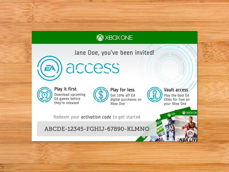 ea access digital code