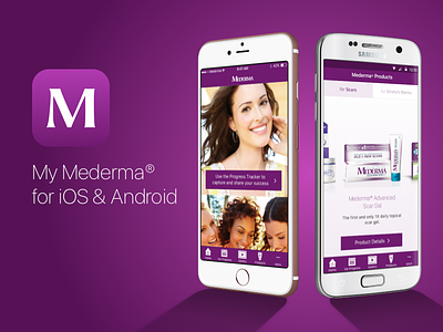 My Mederma App for iOS & Android android app ios iphone product design