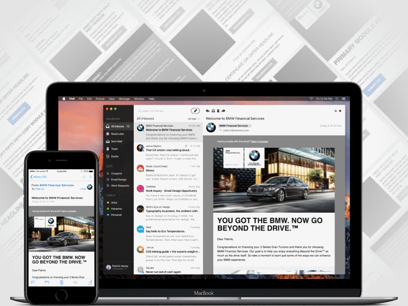 BMW FS Email Templates bmw email html iphone mac