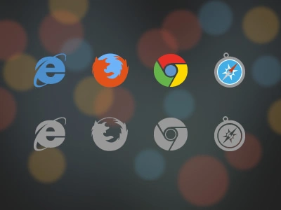 Flat Browser Icons browsers chrome firefox flat icons ie safari