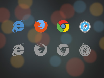 Flat Browser Icons browsers chrome firefox flat icons ie safari