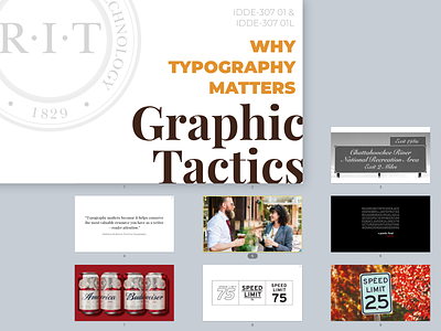 Graphic Tactics Class Slides montserrat playfair display presentation typography