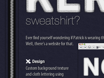 Sweatshirt? helvetica neue myriad pro zipper