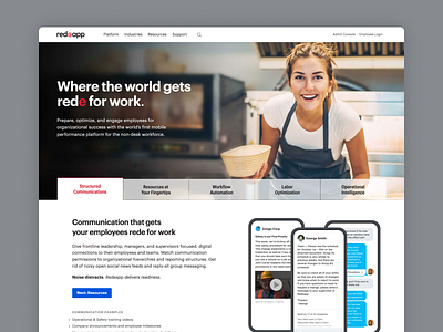 Redeapp Homepage design webdesign website website design