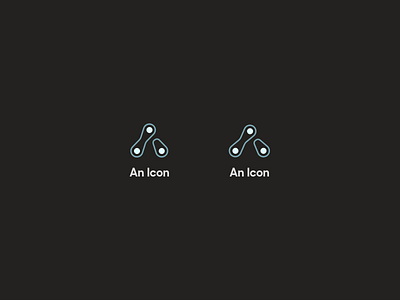 Narrow vs. Wide icon icons label sharp sans bold type