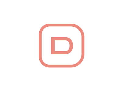 New D Mark branding corner d logo logomark mark rounded corners square