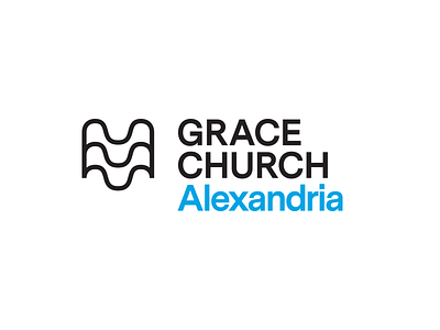 Grace Church Alexandria Logo branding identity logo messina sans sans serif symbol type typeface wordmark