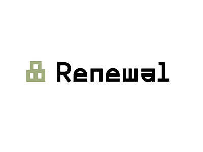 Renewal Logo brand branding icon identity logo typography