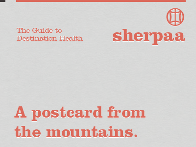 Sherpaa cardboard embossed logo red site