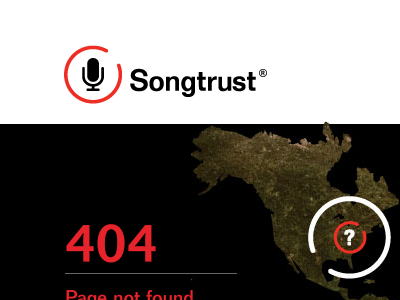 Sontrust 404 Page 404 page application dark identity logo web