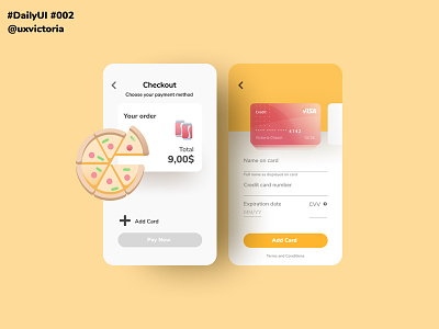 Daily UI :: 002 - Credit Card Checkout adobe xd app checkout credit card dailyui dailyui002 figma mobile mobile design ui