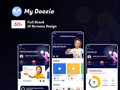 My Doozie App app design flat minimal ui ux