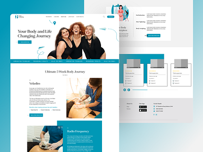 Website Design for Body Sculpting AU body brading branding business female health sculpting ui ux web design web page website
