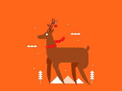 Santa's Reindeer christmas december gifts illustration reindeer santaclaus snow