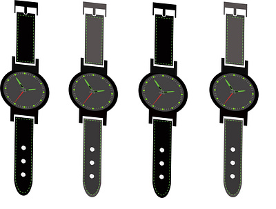 ROYAL BLACK WRIST WATCH graphic watch graphical design illustration art logo product design wrist watch design