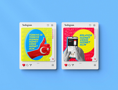 Social Media - Instagram Post art blue branding color design graphic design instagram instagram post red social media turkey turkish yellow