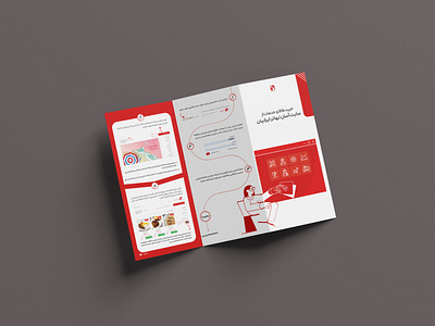 Infographic trifold brochure
