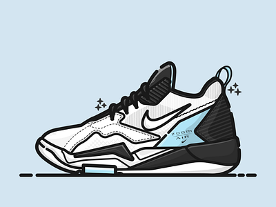 Air Jordan Zoom '92 adobe design flat graphicdesign illustration illustrator jordans sneakerart sneakerhead sneakers vector