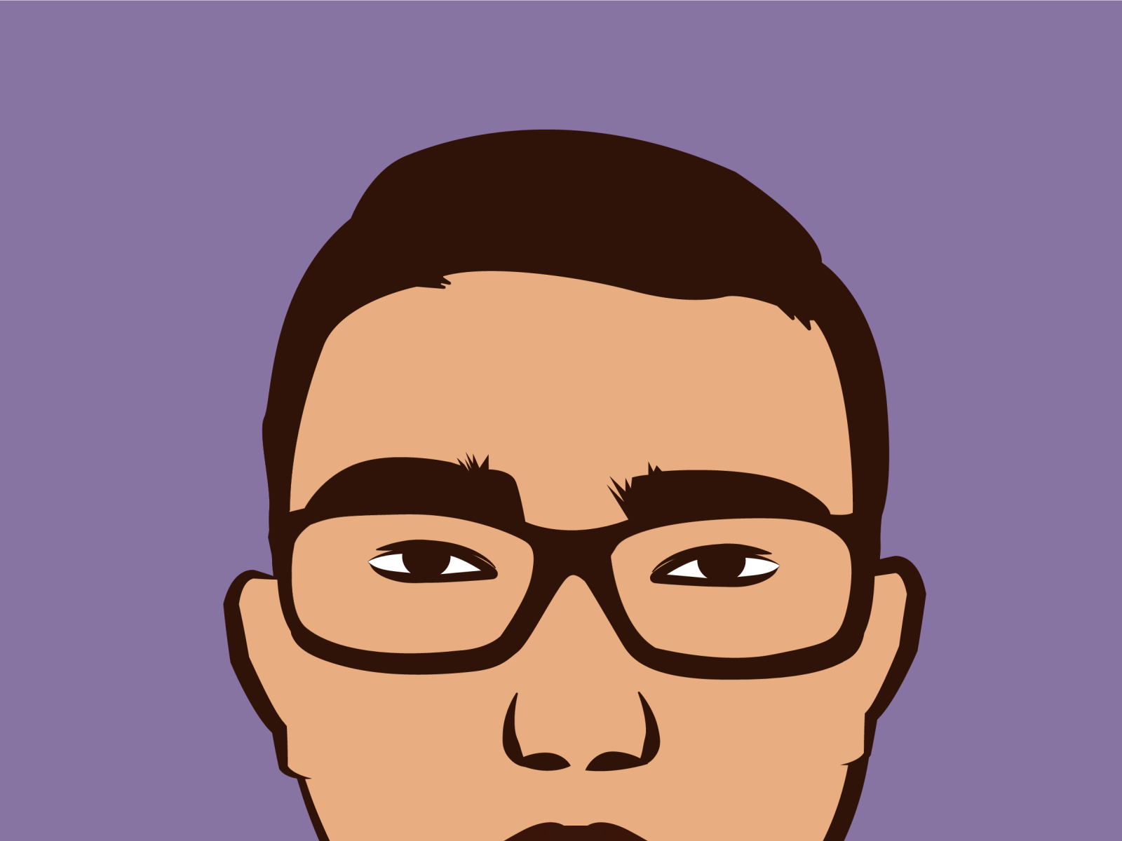 An illustration of myself for a profile photo by Savindu Wijesiri on