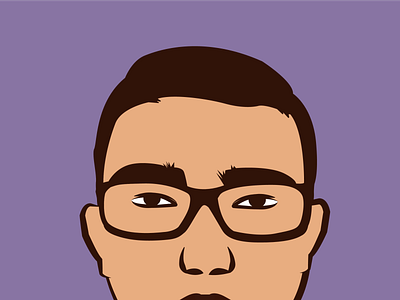 An illustration of myself for a profile photo adobe illustrator adobe photoshop design flat graphic design illsutration illustration logo minimal vector