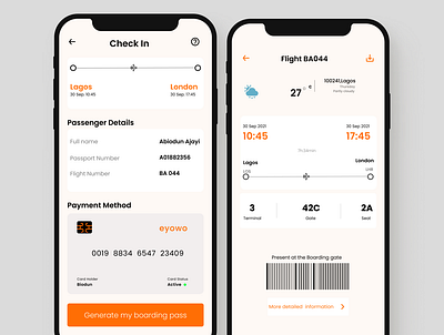 Product Design. Boarding Pass. BA