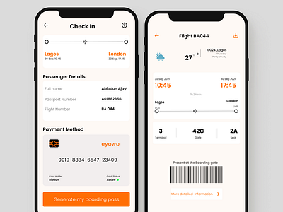 Product Design. Boarding Pass. BA