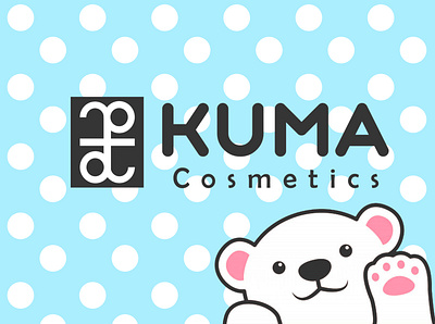 Kuma Cosmetics brand design branding cosmetic design logodesign makeup