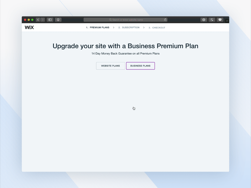 Wix.com -  Premium Plans