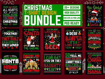 Christmas T-shirt Design. bundle christmas christmas mug design christmas svg christmas t shirt christmas t shirt design christmas t shirt design bundle christmas typography desgin bundle design dribble graphic design santa svg svg bundle svg design t shirt t shirt design typography vector