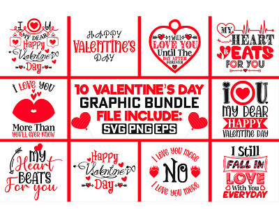 Happy valentines day PNG Designs for T Shirt & Merch