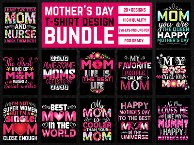 Mother's Day T-shirt Design.