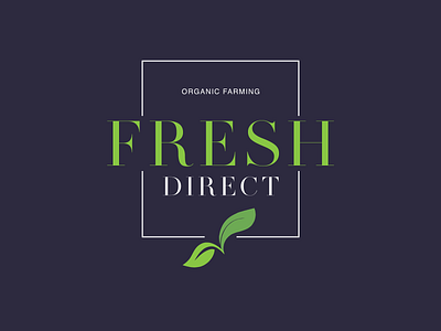 Fresh Direct | Logo Design art branding design illustrator logo minimal photoshop typography ui