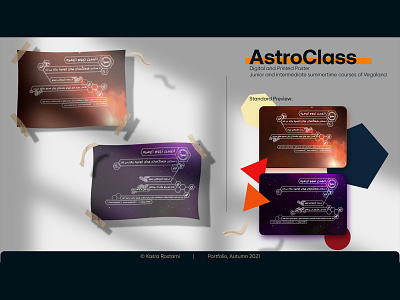 AstroClass design graphic design illustration minimal poster