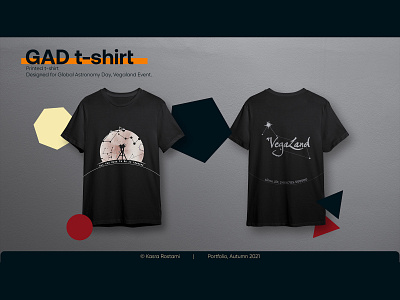 GAD t-shirt astronomy branding design graphic design illustration t shirt