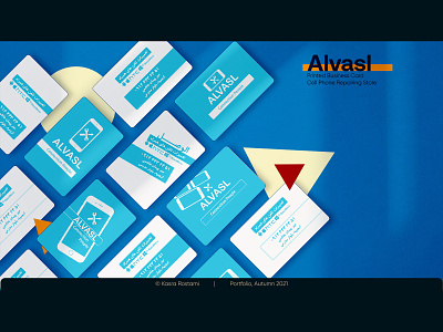 Alvasl branding business card design flat graphic design illustration logo